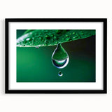 Abstract art print featuring vibrant, colorful textures on a black framed canvas.