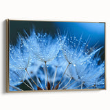 Framed canvas featuring a close-up water design in black and gold, ideal for bedroom wall art.