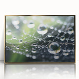 Large art print of a close-up water design in gold tones on framed acrylic, ideal for modern nursery wall decor.