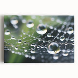 Black and white close-up photo of water ripples on stretched canvas, ideal for kitchen wall art.
