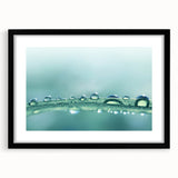 Extra large abstract art print featuring colorful, textured water design on a black framed canvas.