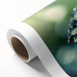 Art deco poster featuring a close-up water design in muted blue tones on rolled canvas, ideal for nursery wall art.