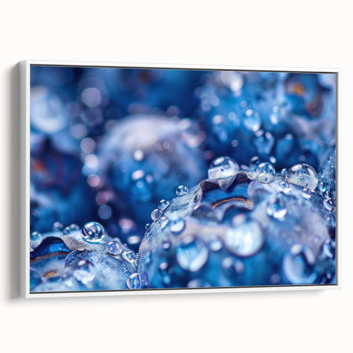 Extra large framed canvas featuring a vintage poster art of colorful, abstract water designs, ideal for living room decor.