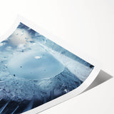 Extra large wall art featuring line art flowers in black on white, rolled canvas, suitable for large living room spaces.