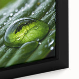 Close-up of textured black wall art with colorful abstract patterns, framed canvas, ideal for living room decor.