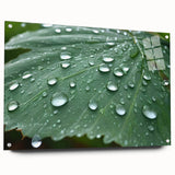 Close-up water design on large acrylic glass, featuring swirling blue and white patterns.