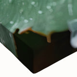 Black and white close-up photo of water ripples on stretched canvas, suited for bedroom wall art.