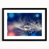 Extra large black framed wall art featuring a close-up, textured design of water in vibrant colors.