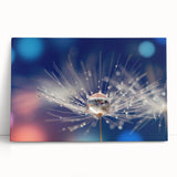 Black and white close-up water design on large stretched canvas, ideal for kitchen wall art or bedroom ambiance.