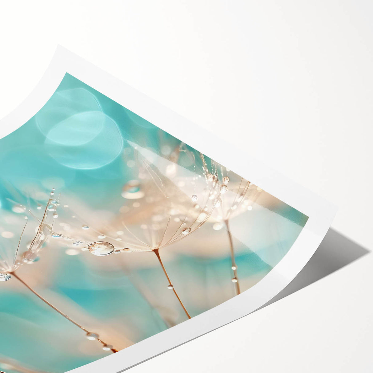 Extra large wall art featuring line art flowers in monochrome, printed on rolled canvas.