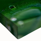 Large art of a black and white close-up water landscape on stretched canvas, suitable for bedroom wall decor.