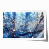 Close-up floral art on rolled print with vibrant green and pink tones, ideal for dining room or bathroom decor.