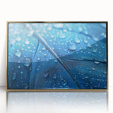 Large art print of a close-up water design in gold tones, framed in acrylic, suitable for modern nursery decor.