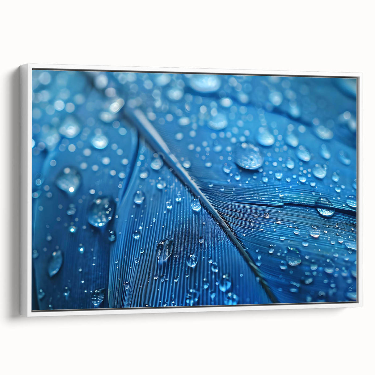 Extra large framed canvas featuring a vintage poster art of colorful, close-up water design, ideal for living room decor.