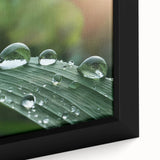 Extra large framed canvas featuring a close-up of water with textured, colorful patterns, ideal for living room decor.