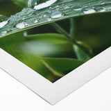 Art deco poster featuring a close-up water design in blue and green tones on rolled canvas.