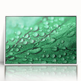 Close-up water design acrylic print in art deco style, blending blue and white hues, ideal for modern nursery decor.