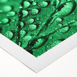 Art deco poster featuring a close-up water design in muted blue tones on rolled canvas.