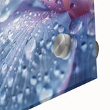 Large abstract wall art featuring close-up water design in blue and green tones on acrylic glass.