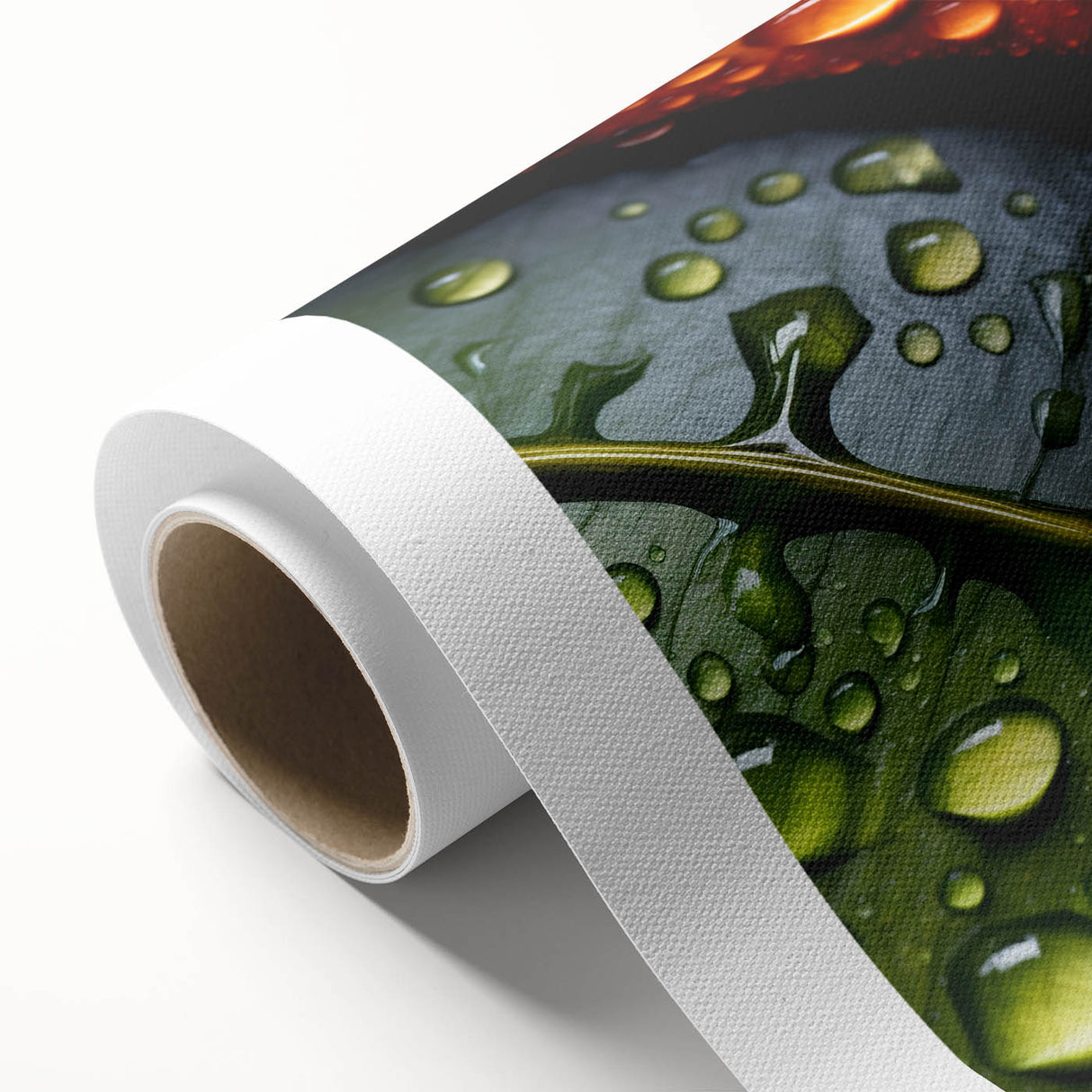 Art Deco poster of a water-themed close-up in blue and green tones on rolled canvas, ideal for nursery wall art.