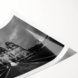 Extra large wall art featuring line art flowers in black and white, ideal for large living room wall decor.