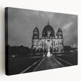 Large canvas print of a cathedral design in muted earth tones, suitable for kitchen wall art.