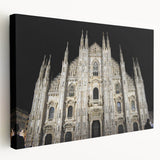 Large canvas print of a cathedral design in muted earth tones, suitable for kitchen wall art.