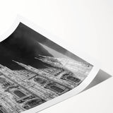 Extra large wall art featuring line art flowers in muted tones on a rolled print, suitable for large living room decor.