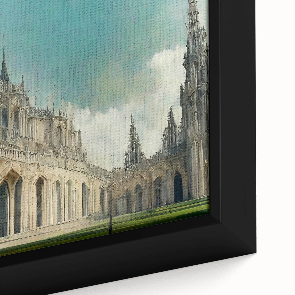 Extra large black wall art featuring a textured, colorful abstract design on a framed canvas, ideal for living room decor.