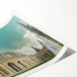 Extra large wall art featuring line art flowers in black on a white background, ideal for large living room decor.