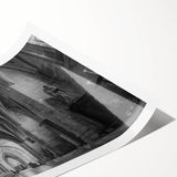 Extra large wall art featuring line art flowers in muted tones on rolled canvas, ideal for large living room decor.