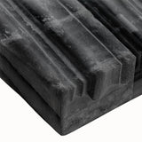 Large black and white landscape art painting on stretched canvas, depicting a serene church scene.