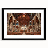 Colorful abstract art print with textured design on a large canvas, featuring vibrant, multi-colored swirls.