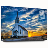 Large abstract wall art on acrylic glass depicting geometric shapes in earth tones.