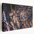 Large canvas print of a church facade in muted earth tones, suitable for kitchen wall art.
