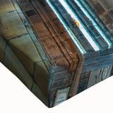 Black and white landscape art painting on canvas featuring a serene church design, ideal for bedroom wall decor.