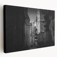 Large canvas print depicting a mosque design in muted earth tones, suitable for kitchen wall art.