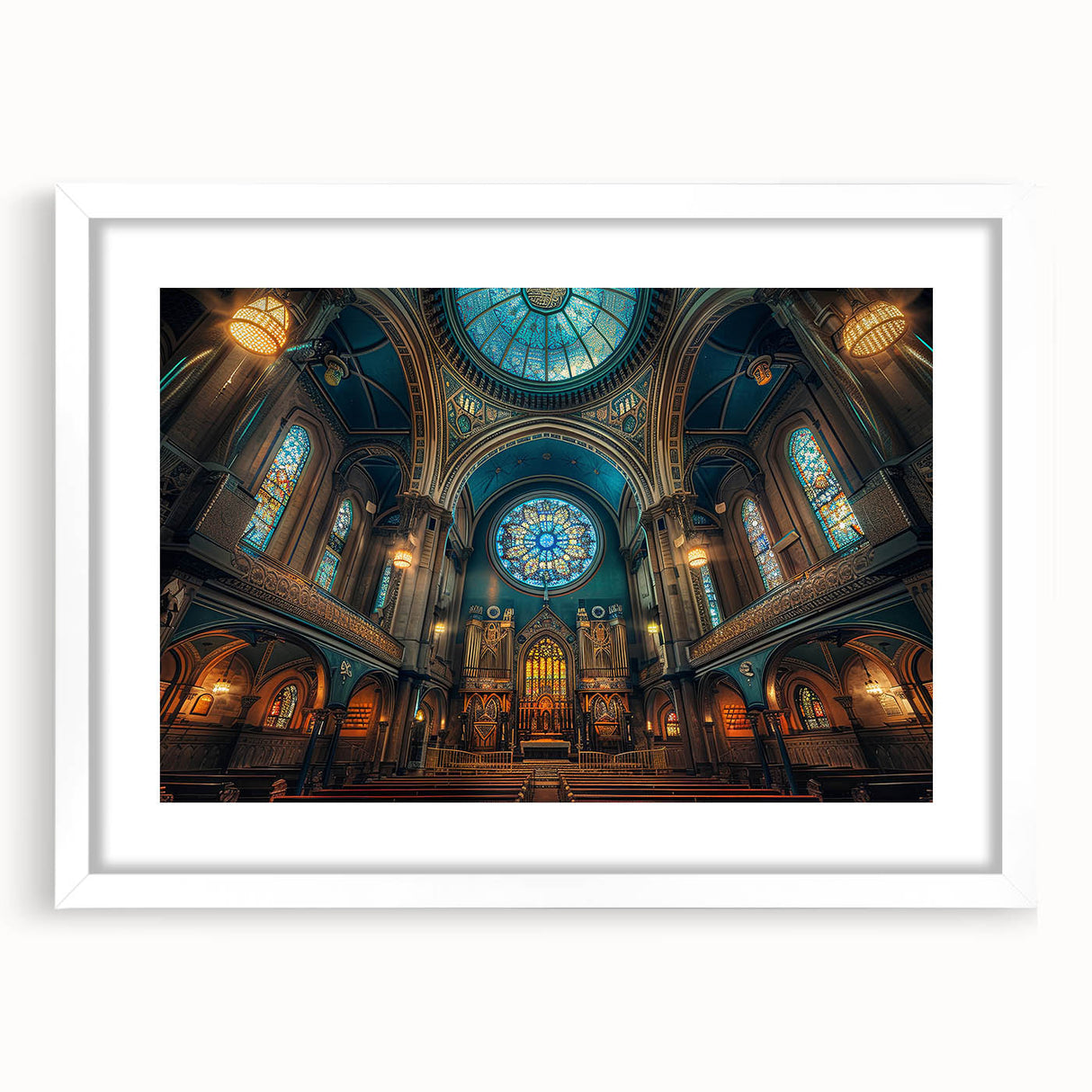 Extra large abstract art print featuring textured patterns in neutral tones on a white framed canvas.