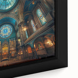 Extra large black wall art featuring a textured, colorful abstract design on a framed canvas, ideal for living room decor.