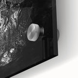Close-up of a vibrant acrylic glass wall art piece showcasing a detailed design of reptiles, specifically alligators and crocodiles, against a natural backdrop, perfect for wildlife enthusiasts.