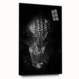 Acrylic wall art display featuring a vibrant reptile design showcasing alligators and crocodiles in a side view, perfect for nature enthusiasts and home decor.