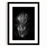 Framed wall art showcasing a vibrant reptile design featuring gators and crocodiles, set against a sleek black mat, perfect for wildlife enthusiasts and home decor.