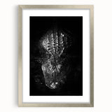 Framed wall art collection featuring a striking design of reptiles, gators, and crocodiles in a silver frame with a mat, perfect for wildlife enthusiasts and home decor.