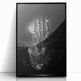 Framed acrylic wall art showcasing a vibrant reptile design featuring alligators and crocodiles, with a sleek black frame, perfect for enhancing any decor.