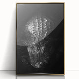 Framed wall art featuring a vibrant design of reptiles, including alligators and crocodiles, set against a stylish gold background, perfect for animal lovers.