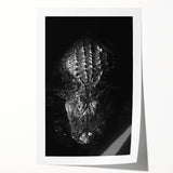 Vibrant wall art print showcasing a colorful design of reptiles, including alligators and crocodiles, perfect for wildlife enthusiasts and home decor.