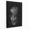 Stretched canvas wall art featuring a vibrant design of reptiles, including alligators and crocodiles, showcasing intricate details and bold colors, ideal for wildlife enthusiasts.