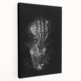 Stretched canvas wall art featuring a vibrant design of reptiles, including alligators and crocodiles, showcasing intricate details and bold colors, ideal for wildlife enthusiasts.