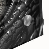Close-up of a vibrant acrylic wall art piece depicting reptiles, including alligators and crocodiles, showcasing detailed textures and colors, ideal for wildlife enthusiasts.