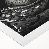Colorful rolled canvas wall art showcasing a detailed design of reptiles, including alligators and crocodiles, ideal for wildlife enthusiasts and home decor.